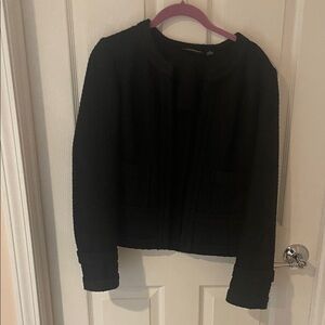 Pamela Dennis Black Knit Cardigan